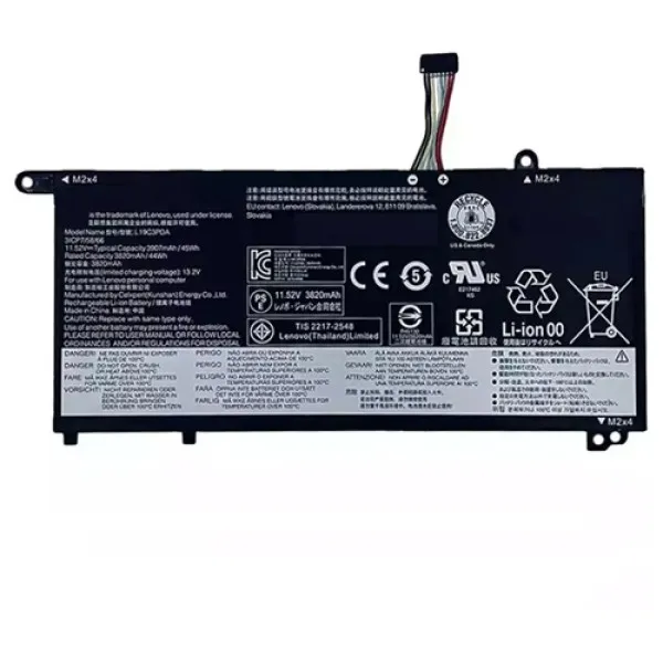 Lenovo L19D3PDA Original OEM 45Whr 3800mAh 11V 3 Laptop Battery price hyderabad, Buy Lenovo L19D3PDA Original OEM 45Whr 3800mAh 11V 3 Laptop Battery Online at Best Prices in India